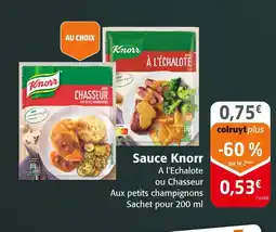 Colruyt Knorr sauce offre