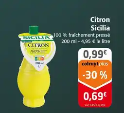 Colruyt Sicilia citron offre