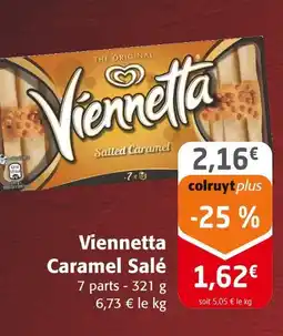 Colruyt Viennetta caramel salé offre