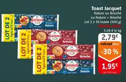Colruyt Jacquet toast nature offre