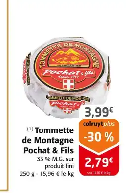 Colruyt Pochat & fils tommette de montagne offre