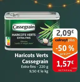 Colruyt Cassegrain haricots verts offre
