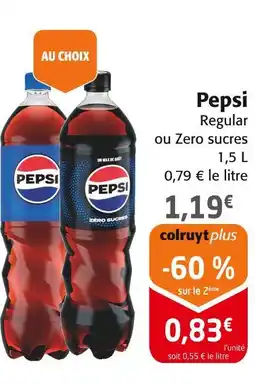 Colruyt Pepsi regular offre
