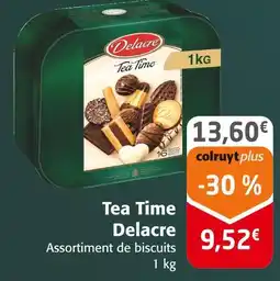 Colruyt Delacre tea time offre