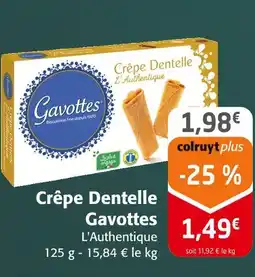 Colruyt Gavottes crêpe dentelle offre