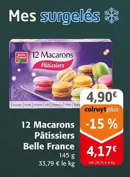 Colruyt Belle france 12 macarons pâtissiers offre