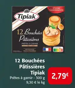 Colruyt Tipiak 12 bouchées pâtissières offre