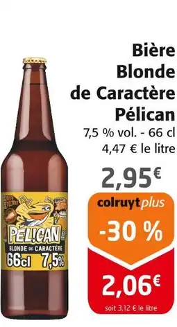 Colruyt Pélican bière blonde de caractère offre