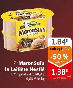 Colruyt Nestlé maronsui's la laitière l'original offre