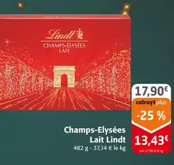 Colruyt Lindt champs-élysées lait offre