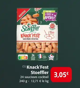 Stoeffler knack'fest saucisses cocktail