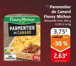 Colruyt Fleury michon parmentier de canard offre