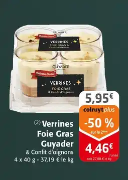 Colruyt Guyader verrines foie gras offre