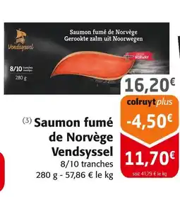 Colruyt Vendsyssel saumon fumé de norvège offre