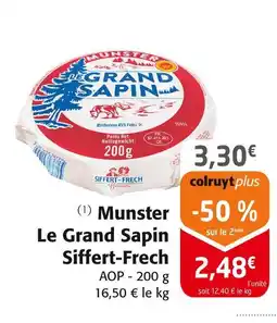Colruyt Siffert-frech munster le grand sapin offre