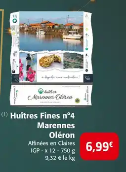 Colruyt Marennes oléron huîtres fines n°4 offre