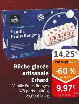 Colruyt Erhard bûche glacée artisanale offre