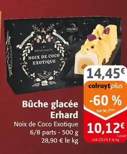 Colruyt Erhard bûche glacée offre