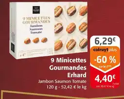 Colruyt Erhard 9 minicettes gourmandes offre