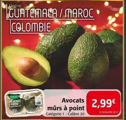 Colruyt Halls avocats mûrs à point offre