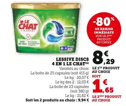 U Express Le chat lessive discs 4 en 1(a) offre