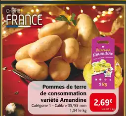 Colruyt Pommes de terre de consommation variété amandine offre