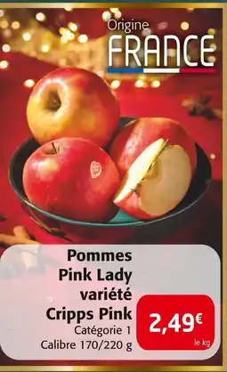 Colruyt Pommes pink lady variété cripps pink offre