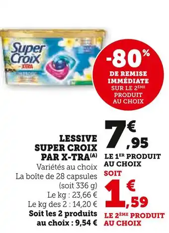 X-tra lessive super croix