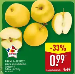 ALDI Pommes 4 fruits offre