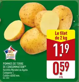 ALDI Pommes de terre de consommation offre