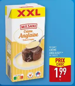 ALDI Milsani crème anglaise offre