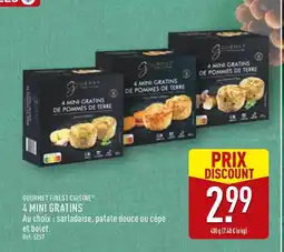 ALDI Gourmet finest cuisine 4 mini gratins de pommes de terre offre