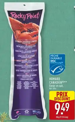 ALDI Rocky point homard canadien offre
