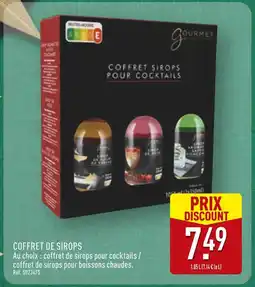 ALDI Gourmet finest cuisine coffret de sirops offre