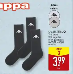 ALDI Kappa chaussettes offre