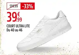Intersport Puma court ultra lite offre