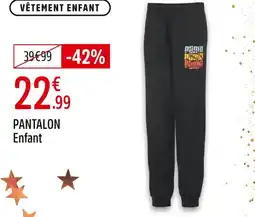 Intersport Puma pantalon enfant offre