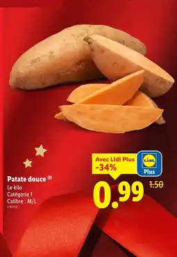 Lidl Patate douce offre