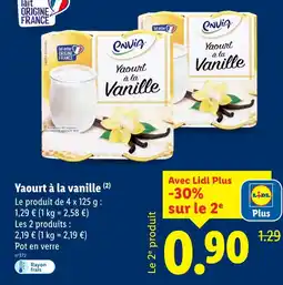 Lidl Envia yaourt à la vanille offre