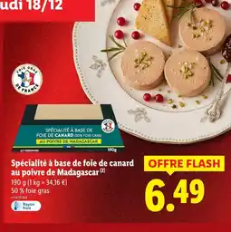 Lidl Spécialité à base de foie de canard au poivre de madagascar offre
