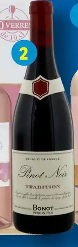 Lidl Bonot père & fils vin de france pinot noir offre
