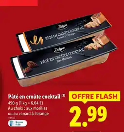 Lidl Deluxe pâté en croûte cocktail offre