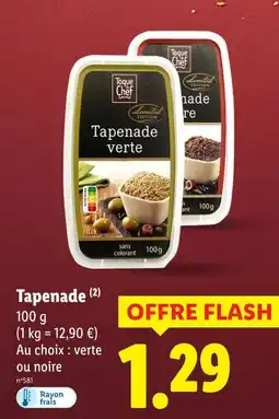 Lidl Toque chef tapenade offre
