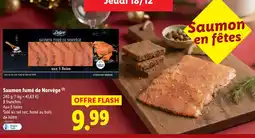 Lidl Deluxe saumon fumé de norvège offre