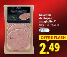 Lidl Deluxe galantine de chapon aux girolles offre