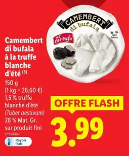 Lidl Camembert di bufala à la truffe blanche d'été offre