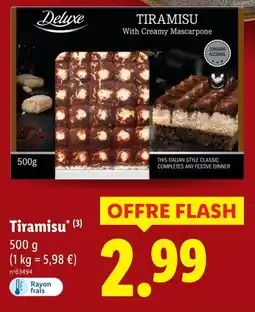Lidl Deluxe tiramisu offre