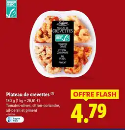 Lidl Deluxe plateau de crevettes offre
