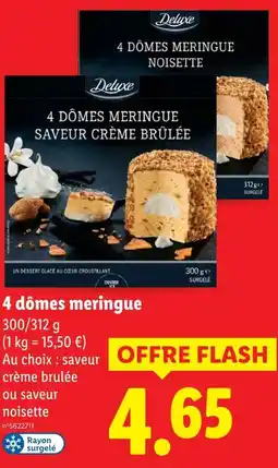 Lidl Deluxe 4 dômes meringue offre