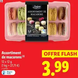 Lidl Deluxe assortiment de macarons offre